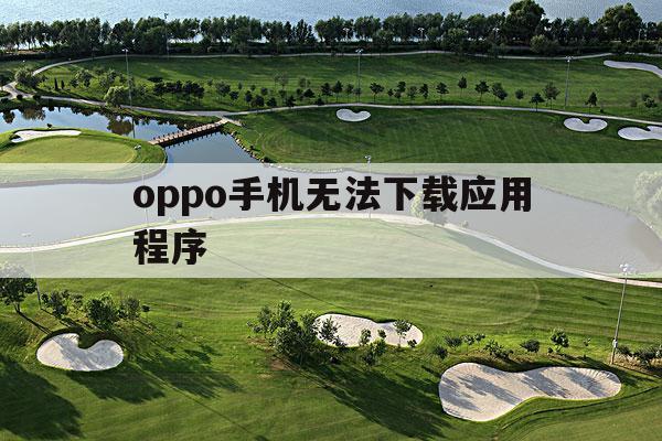 oppo手机无法下载应用程序(oppo手机下载不了软件是怎么回事)下载