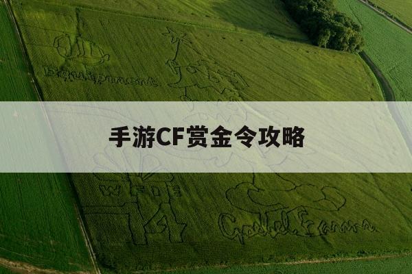 手游CF赏金令攻略(手游cf赏金令2021)下载