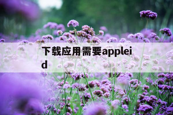 下载应用需要appleid(下载应用需要输入密码怎么设置)下载